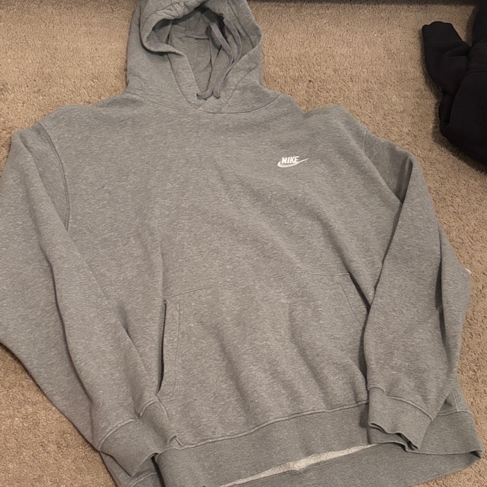 Nike Men's Heather Gray Hoodie